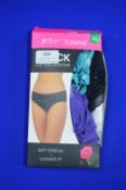*Betsy Johnson Ladies Cotton Hipsters 5pk Size: XL
