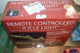 *Remote Control LED Icicle Lights