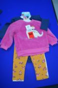 Pekkle 4pc Plush Top with Bodysuit & Pants Set Size: 9 Months