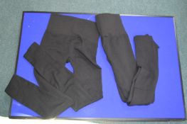 *Two Pairs of Ellen Rayes Lady’s Black Leggings Size: M