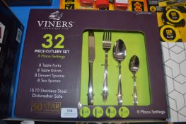 *Viners 32pc Stainless Steel Cutlery Set