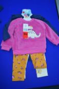 Pekkle 4pc Plush Top with Bodysuit & Pants Set Size: 9 Months