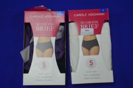 *Two Part Packs of Carole Hochman Seamless Briefs Size: L