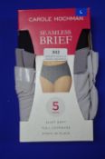 *Carole Hochman Seamless Briefs 5pk Size: L
