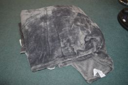 *Kirkland Grey Plush Blanket