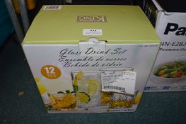 *King Crystal Glass Drinks Set