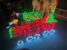 *2pc Christmas Trains Decoration LED Set