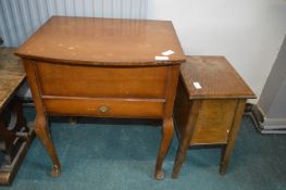 Vintage Sewing Box, and a Stool