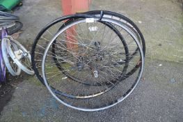 Four Assorted Bicycle Wheels