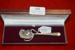 Hallmarked Sterling Silver Christening Spoon - She