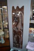 Carved Wooden Animal Wall Plaque