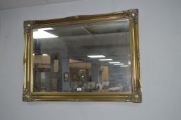 Gilt Framed Beveled Edge Mirror