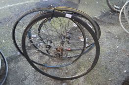 Four Assorted Bicycle Wheels