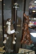 Two Dog Figures