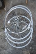 Four Assorted Bicycle Wheels