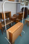 Clothes Rail and a Drop Leaf Table