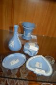 Wedgwood Blue & White Jasper Ware Dishes etc.
