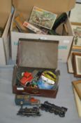Vintage Hornby Train Set plus Diecast Vehicles, et