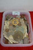 Assorted Coinage and Banknotes plus Silver St Chri