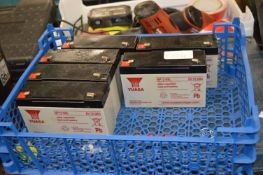*Six Yuasa 6v Lead Acid Batteries