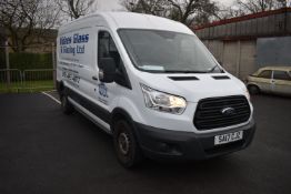 *Ford Transit 350 Panel Van (Semi-High Roof) Reg: SA17 CJZ, Mileage, 79441, CC: 2198, Six Speed
