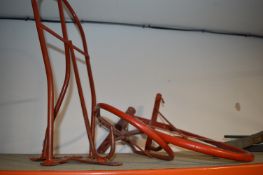 Three Red Tack Stands