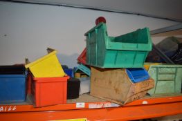 Contents of Shelf to Include Various Lin Bins