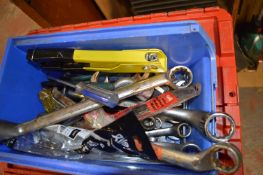 Lin Bin Containing Wrenches, Pop Riveter, etc.