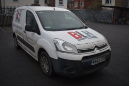 *Citroen Berlingo Reg: MA63 OXK, Mileage: 112551, Five Speed Manual, Side Door, Three Front Seats (