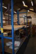 *Three Bays of Planned Storage Systems Ltd Medium Duty Shelving 60x180cm x 246cm high (each bay)