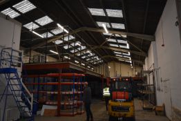 *Mezzanine Floor Complete with Safety Rails and Netting, One Access Staircase, 40mm Chipboard