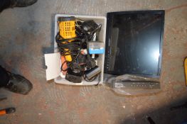 Two Boxes Containing Monitor, DVR, Security Camera, Lighting, etc.