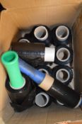 Box of Small Rolls of Black Wrap