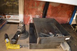 *Air Sander, Drill, Two Metal Trays, etc.