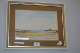 Watercolour Study of Newton Bay at The Gatehouse o