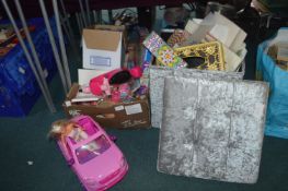 Storage Box Containing Toys, Dolls, and Games, etc