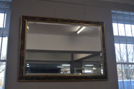Floral Framed Beveled Edge Mirror