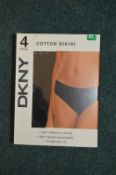 *Four DKNY Lady's Bikini Briefs Size: XL