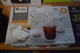 *Mesa Double Wall Glass Mugs