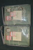 *Two Pairs of Jeff Banks Lined Eyelet Curtains 66
