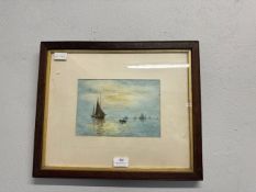 Vintage Watercolour Shipping Study