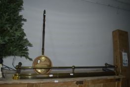 Adjustable Brass Fireside Fender and Warming Pan