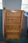 Solid Pine Four Height Bookshelf