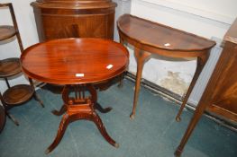 Oval & Half Moon Occasional Tables