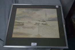 Unfinished Watercolour Study of Humber Shipping b