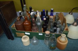Vintage Glass and Stoneware Bottles