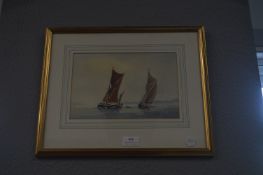 Betty Williams Watercolour of Sailing Boats