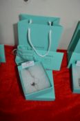 Tiffany Style Silver Heart Pendant and Chain