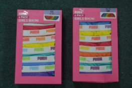 Two 6pks of Puma Girl's Bikini Briefs Size: XS 4-5
