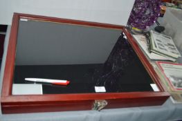 Tabletop Display Case with Lock and Key